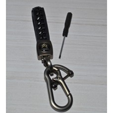 Брелок для автомобільних ключів плетений с карабином Citroen 