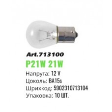 Автолампа накаливания BA15s Winso 12V P21W mini 713100 (10шт)