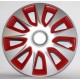 Ковпаки на колеса R13 Elegant Stratos RC silver&red