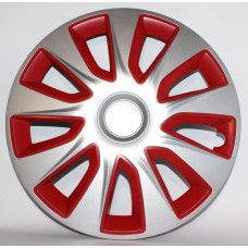 Ковпаки на колеса R14 Elegant Stratos RC silver&red