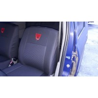 Чохли Premium Dacia Logan 5місць (з 2006р) ділені чорн-сер Pokrov Cover