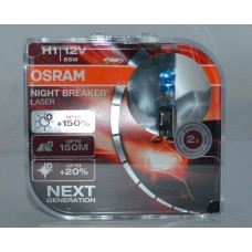 Галогенова автолампа H1 Osram P14,5s 12V 55W 64150 NL-HCB Laser +150% Duo Box