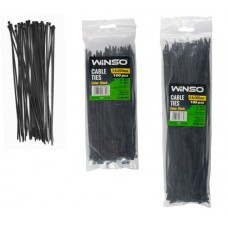 Стяжка пластикова чорна Winso 236200 3.6x200мм 100шт 