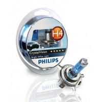 Галогеновая автолампа H4 Philips P43t-38 12V 60/55W Crystal Vision 4300K 12342CVSM к-кт2шт.