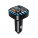 FM Трансмиттер XO BCC08 Smart Bluetooth MP3 +5V3.1A Car Charger with Ambient Light Black