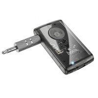 FM Трансмітер Hoco E66 Transparent discovery edition car AUX BT receiver Jazz Black
