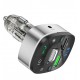 FM Трансмиттер Hoco E71 Crystal transparent discovery edition QC3.0 car BT FM transmitter Jazz Black