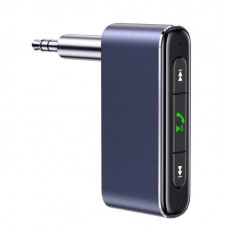 FM Трансмиттер AUX USAMS SJ519 3.5DC Mini Car Wireless Audio Receiver BT5.0 Grey
