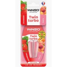 Ароматизатор Winso Twin Turbo Strawberry & Peach 538780