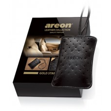 Ароматизатор  кожаный Leather Collection Areon Gold Star Золото