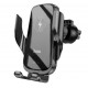 Держатель автомобильный для телефона Hoco CA202 Enlightener Black беспроводная зарядка