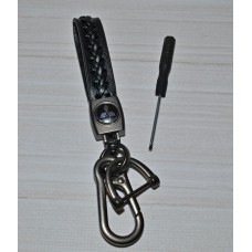 Брелок для автомобільних ключів плетений с карабином Mitsubisi 