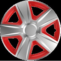 Колпаки на колеса R13 Elegant Esprit silver&red