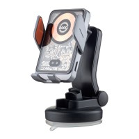 Держатель автомобильный для телефона Hoco HW8 Transparent Discovery Edition Metal Gray