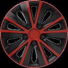 Ковпаки на колеса R15 Elegant Rapid red&black