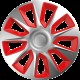 Колпаки на колеса R16 Elegant Stratos silver&red