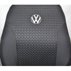 Чохли Premium Volkswagen Golf VII (2010р ->) Pokrov Cover чорні