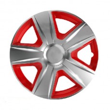 Ковпаки на колеса R14 Elegant Esprit silver&red 