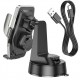 Держатель автомобильный для телефона Hoco HW27 Traveler infrared RGB Black Metal
