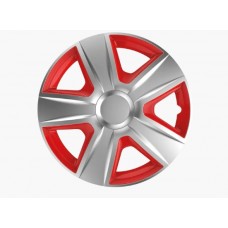 Колпаки на колеса R13 Elegant Esprit silver&red