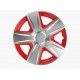 Колпаки на колеса R13 Elegant Esprit silver&red