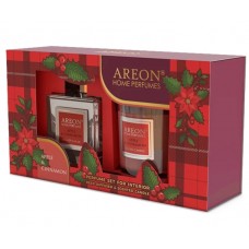 Набор Areon Home Perfumes Apple Cinnamon аромадифузор і свічка SHP19