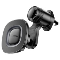 Держатель автомобильный для телефона Hoco H74 Crown ring magnetic car holder(air outlet) Black