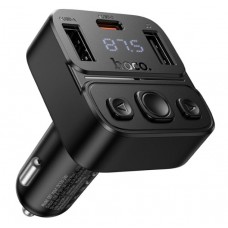 FM Трансмиттер Hoco E87 Delta 35W(1A1C) car BT FM transmitter Black