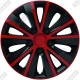 Ковпаки на колеса R15 Elegant Rapid red&black