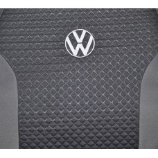 Чохли Premium Volkswagen Golf VII (2010р ->) Pokrov Cover сіро-чорні