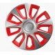 Колпаки на колеса R16 Elegant Stratos silver&red