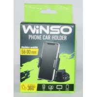 Держатель автомобильный для телефона  Winso 201180  Ш-58-90мм  поворотный механизм 360°