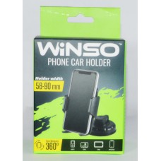Автомобільний тримач для телефону Winso 201180 Ш-58-90мм поворотний механізм 360°