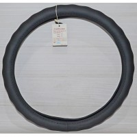 Чехол на руль кожа L Autogen СК 003 BK черный