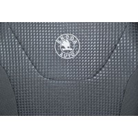 Чохли на сидіння Pokrov Cover Premium Skoda Octavia A-8 сіро-чорні (з 2020р->)