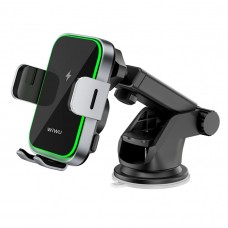 Автомобільний тримач для телефону WIWU CH-313 Car Mount бездротова зарядка Black