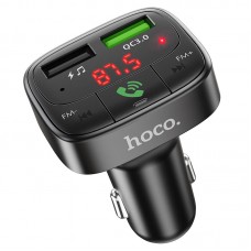 FM Трансмиттер Hoco E59 Promise QC3.0 car BT FM transmitter Black
