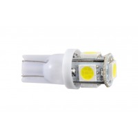 Світлодіод Winso W2.1x9.5d T10 12V 5LEDS SMD 5050 White 127250