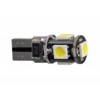 Світлодіод Winso W2.1x9.5d T10 12V 5LEDS SMD Canbus 5050 White 127370