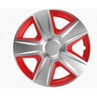 Ковпаки на колеса R15 Elegant Esprit silver&red