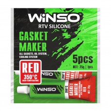 Герметик прокладка Winso високотемпературний 100% силікон (червоний) 310210 25гр